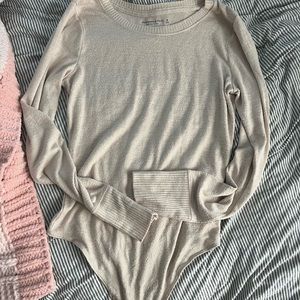 Abercrombie long sleeve bodysuit